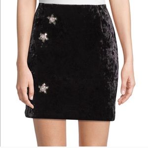 Sandro velvet skirt